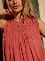 Pink Sleeveless Mini Dress - Image 5 of 7