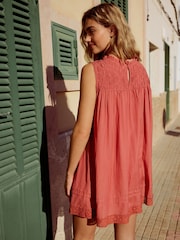 Pink Sleeveless Mini Dress - Image 6 of 7