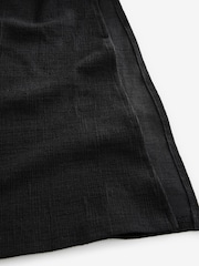 Black Textured Jersey Midi Skirt - Image 6 of 7