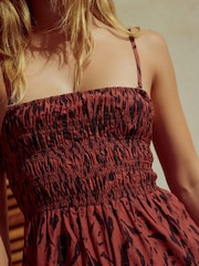 Animal Shirred Bandeau Jumpsuit - Image 8 of 9