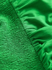 Green Ruffle Sleeve 100% Cotton Midi Dress - Image 9 of 9