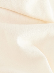 Cream 100% Cotton Summer Midi T-Shirt Dress - Image 7 of 8
