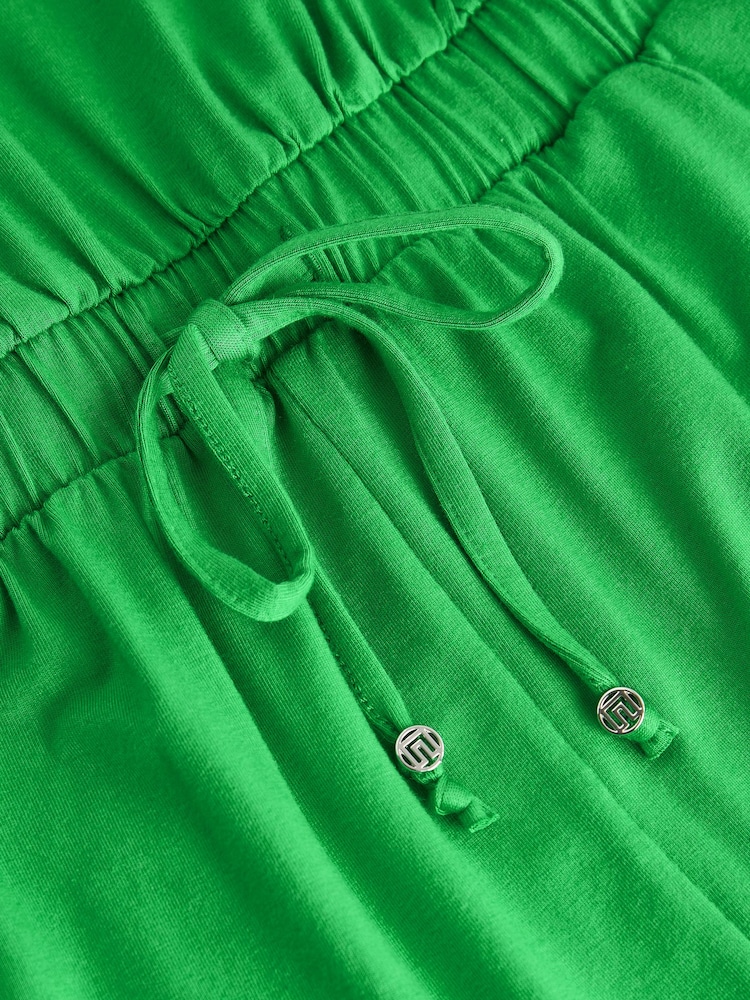 Green Jersey V-Neck Playsuit - Image 8 of 8