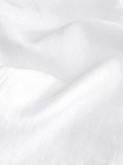 White Premium 100% Linen Button Down Pencil Skirt - Image 9 of 10