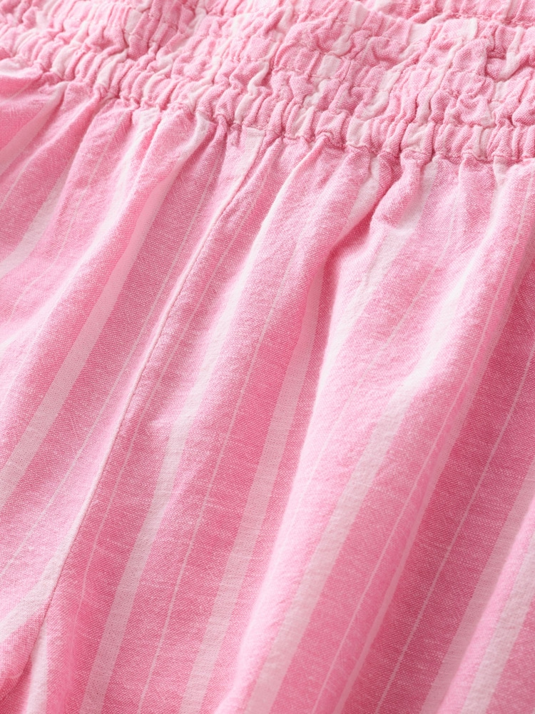 Pink Beach Shorts With Linen - Image 7 of 7