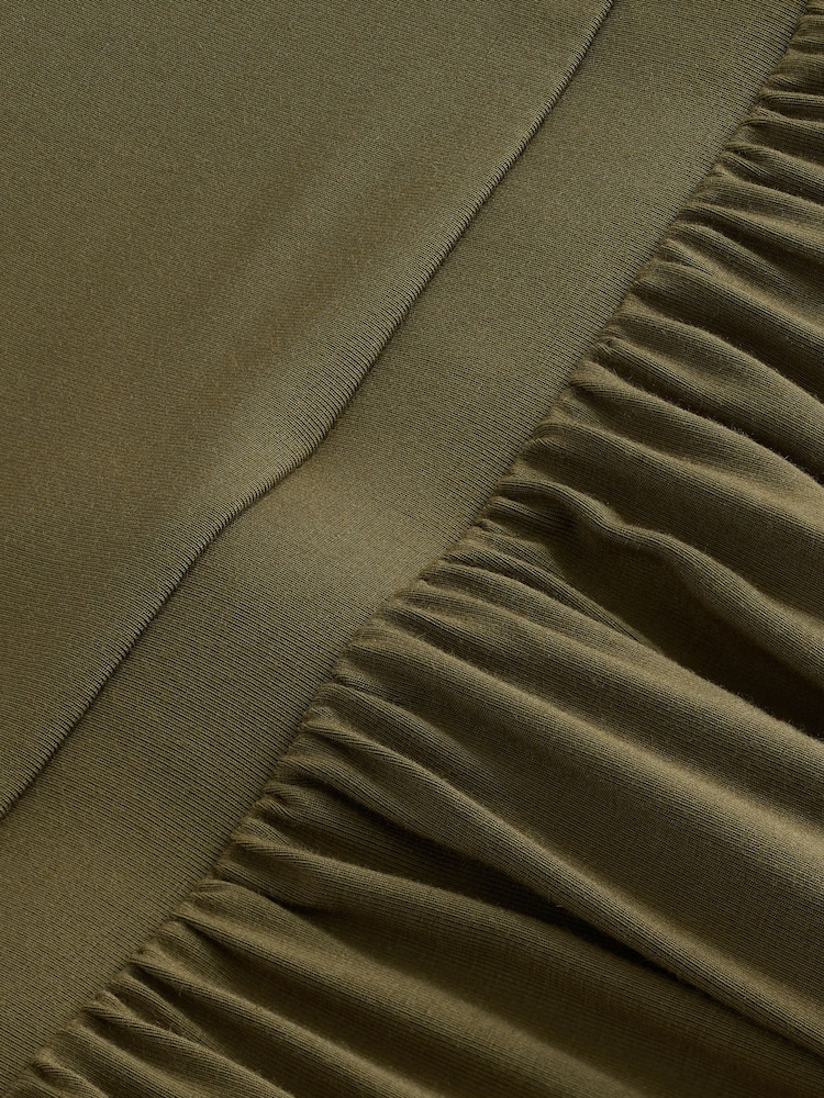 olive green chiffon dress ECB Exclusive: Timeless Romantic Chiffon Maxi Dress, Olive main image 0