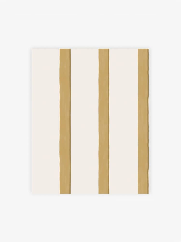 Ochre A4 Wallpaper Sample Painted Stripe - Image 2 of 5