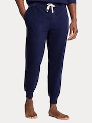 Polo Ralph Lauren Blue Brushed Fleece Lounge Joggers - Image 1 of 4