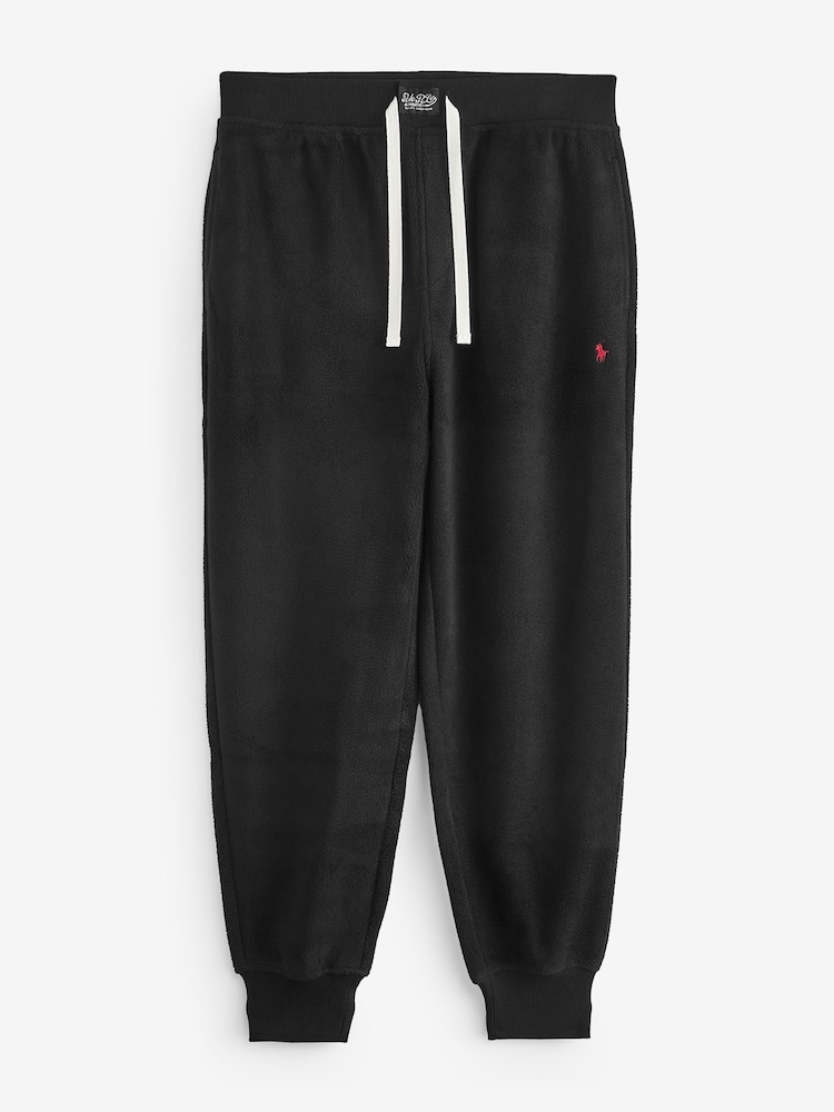 Polo Ralph Lauren Brushed Fleece Lounge Black Joggers - Image 1 of 1