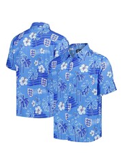 Fanatics Blue	England Hawaiian Shirt - Image 1 of 3