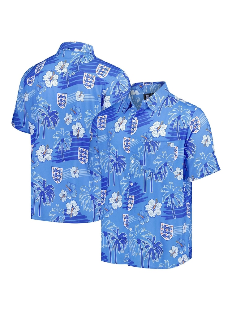 Fanatics Blue	England Hawaiian Shirt - Image 1 of 3