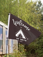 Personalised Black Camping Flag by Jonnys Sister - Image 2 of 3