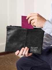 Personalised Nuhide Travel Pouch by Jonny's Sister - Image 1 of 2