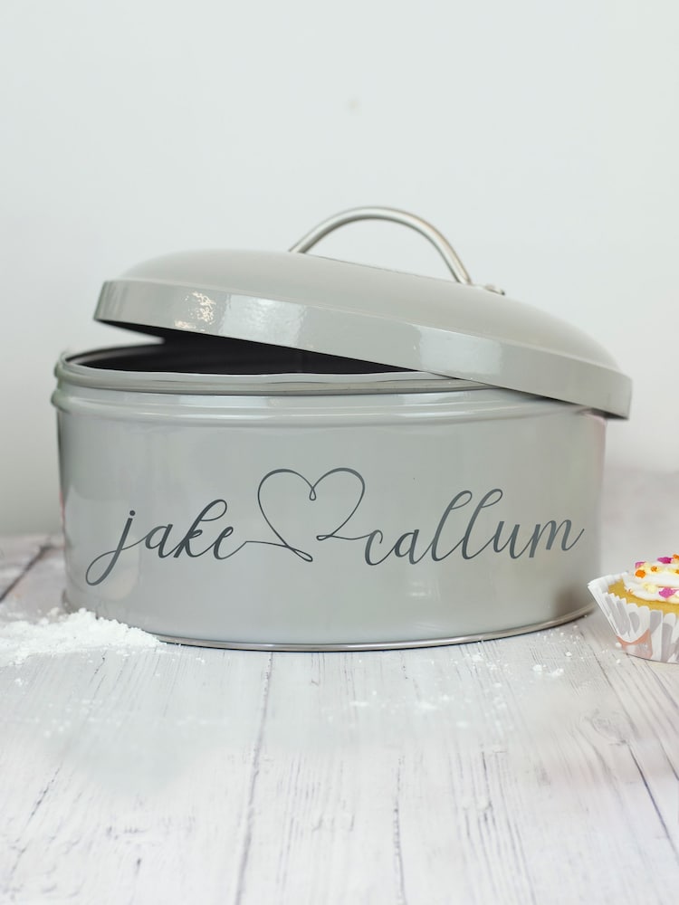 Personalised Heart Cake Tin by Jonnys Sister - Image 1 of 5