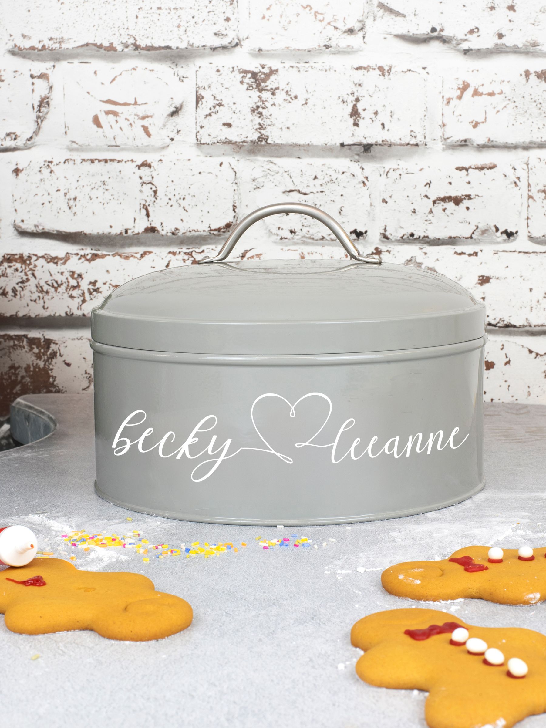 Buy Personalised Heart Cake Tin by Jonnys Sister from the Next UK ...
