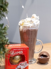 Natural Personalised Christmas Hot Chocolate Glass by Jonnys Sister - Image 1 of 5