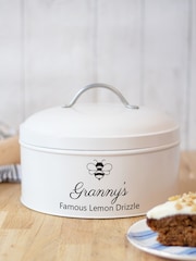Cream Personalised Bee Cake Tin by Jonnys Sister - Image 2 of 2
