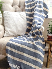 100% Cotton Personalised Striped Hammam Beach Towel by Jonnys Sister - Image 3 of 3