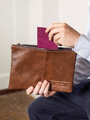 Personalised Nuhide Travel Pouch by Jonny's Sister - Image 2 of 3