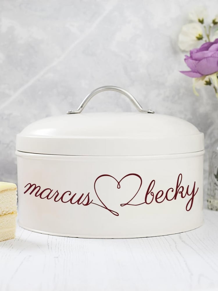 Personalised Heart Cake Tin by Jonnys Sister - Image 2 of 5