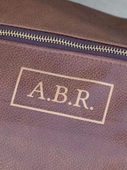 Jonnys Sister Personalised Nuhide Travel Holdall with Strap - Image 3 of 5