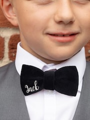 Jonnys Sister Boys Personalised Velvet Bow Tie - Image 1 of 2