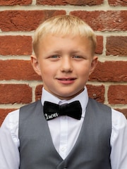 Jonnys Sister Boys Personalised Velvet Bow Tie - Image 2 of 2