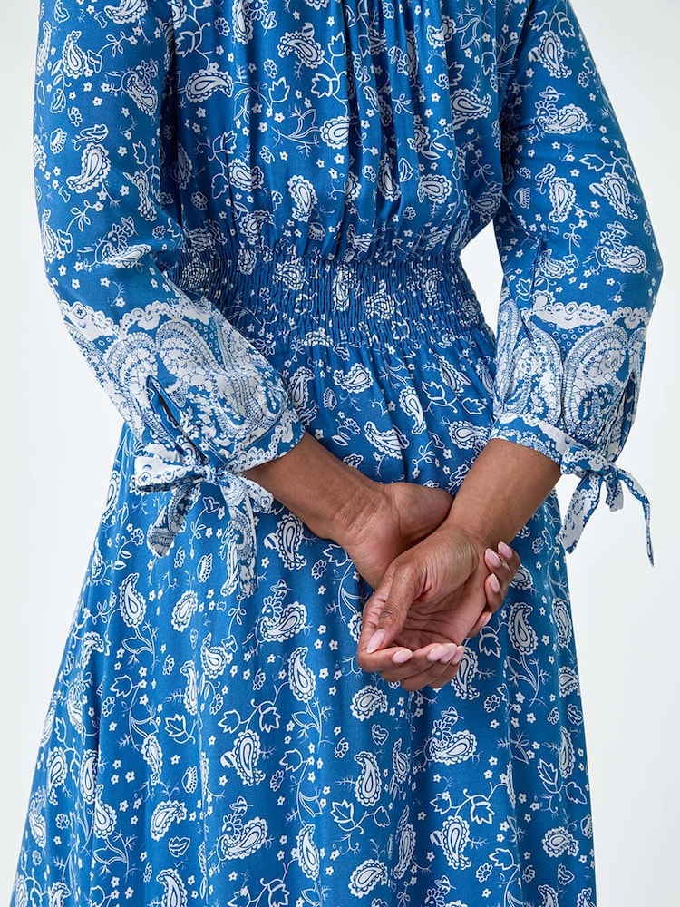 Roman Paisley Print Frill Hem Maxi Dress - Bild 5 von 5 Roman Paisley Print Frill Hem Maxi Dress - Bild 5 von 5