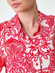 Roman Red Paisley Print Button Shirt - Image 5 of 5