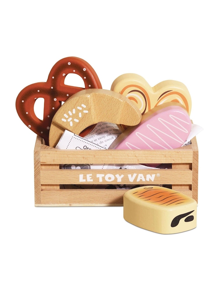 Le Toy Van Bakery and Patisserie Wooden Market Crate - Image 1 of 4