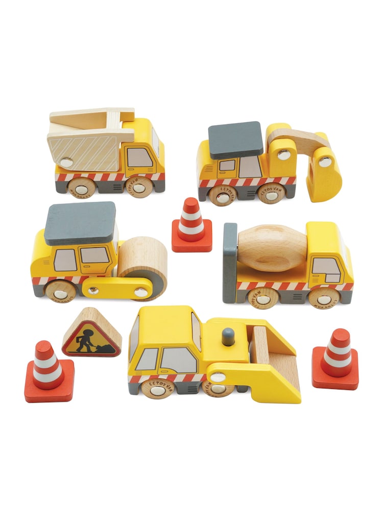 Le Toy Van Construction Toy Car Set - Image 1 of 5