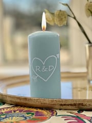 Personalised Couple’s Pillar Candle by Jonny's Sister - Image 1 of 2