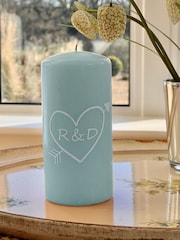 Personalised Couple’s Pillar Candle by Jonny's Sister - Image 2 of 2