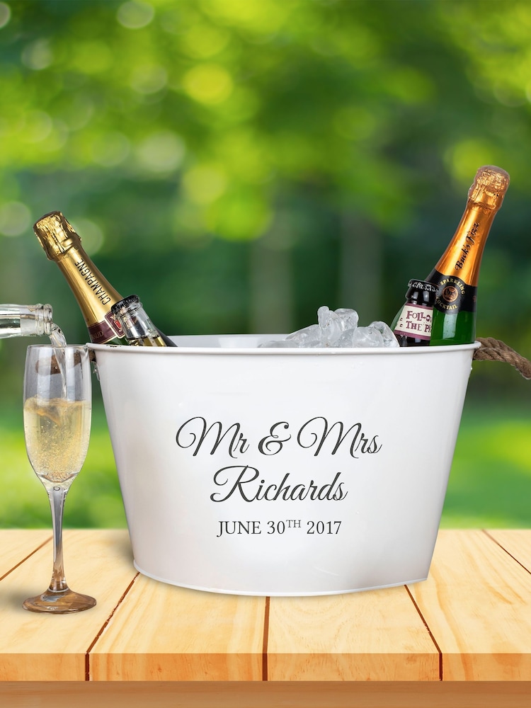 Personalised Wedding Wine Cooler by Jonny's Sister - Image 2 of 4