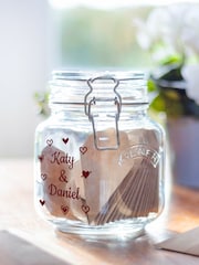 Personalised Date Night White Jar with Origami Hearts by Jonnys Sister - Image 4 of 4