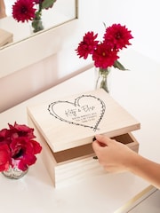 Personalised Wooden Memory Box by Jonnys Sister - Image 1 of 4