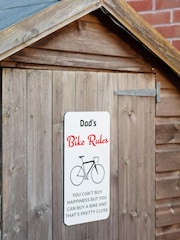 Personalised Bike White Rules Sign by Jonnys Sister - Image 2 of 3