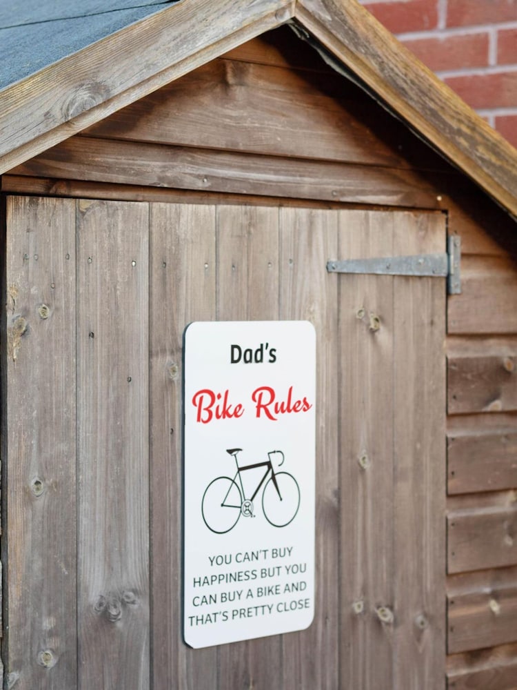 Personalised Bike White Rules Sign by Jonnys Sister - Image 2 of 3
