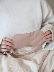 Personalised Embroidered Silky Satin Brown Pillowcase and Eyemask Gift Set by Jonnys Sister - Image 3 of 3