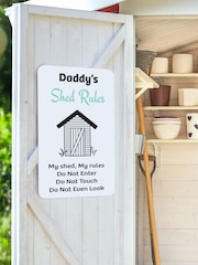 Personalised White Shed Sign by Jonnys Sister - Image 1 of 4