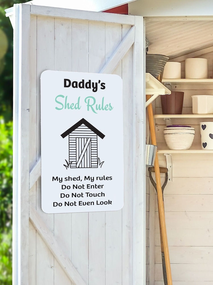 Personalised White Shed Sign by Jonnys Sister - Image 1 of 4