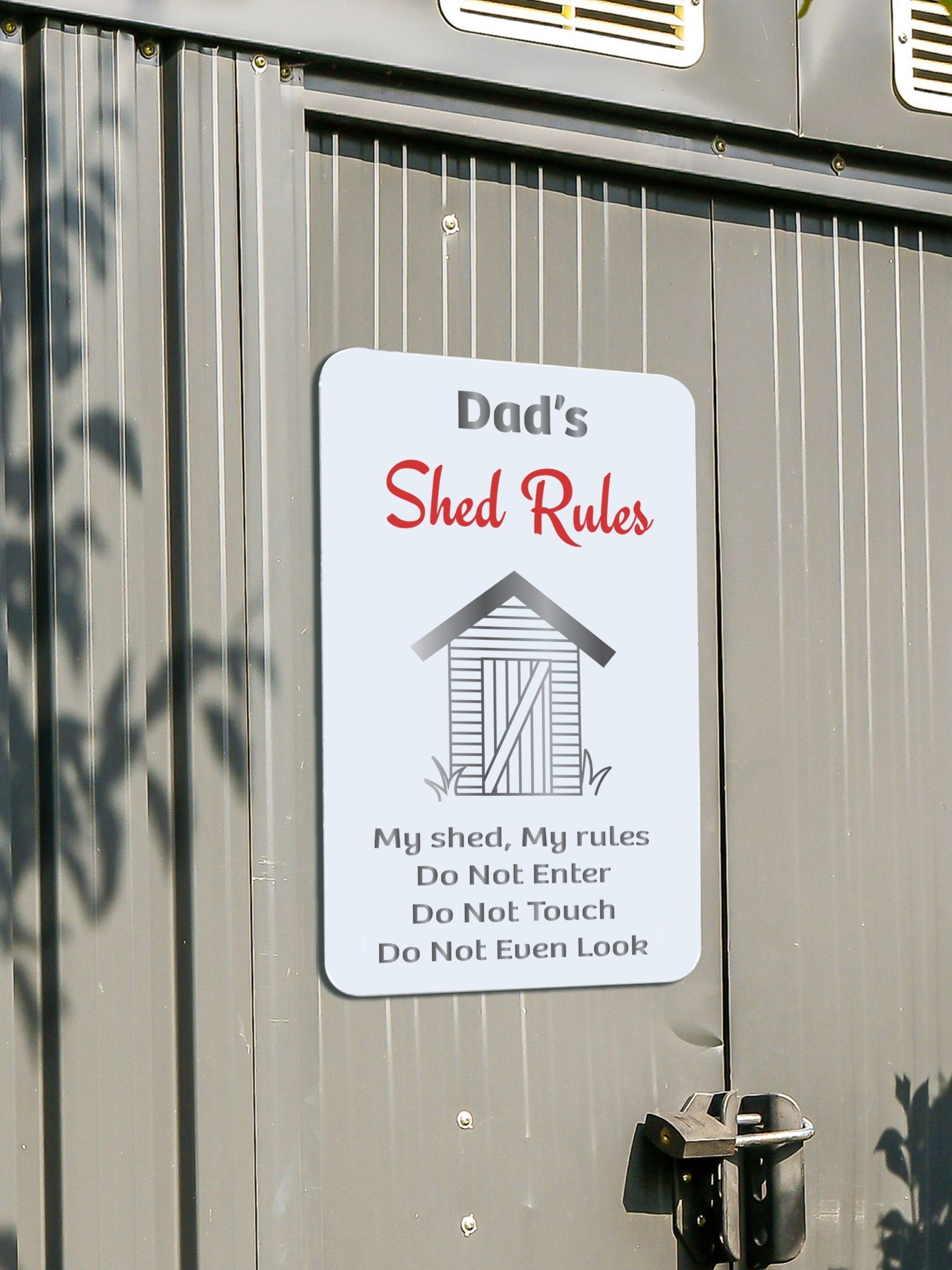 Buy Personalised White Shed Sign by Jonnys Sister from the Next UK ...
