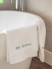 Personalised Set of His & Hers 100% Cotton Towels by Jonnys Sister - Image 2 of 5