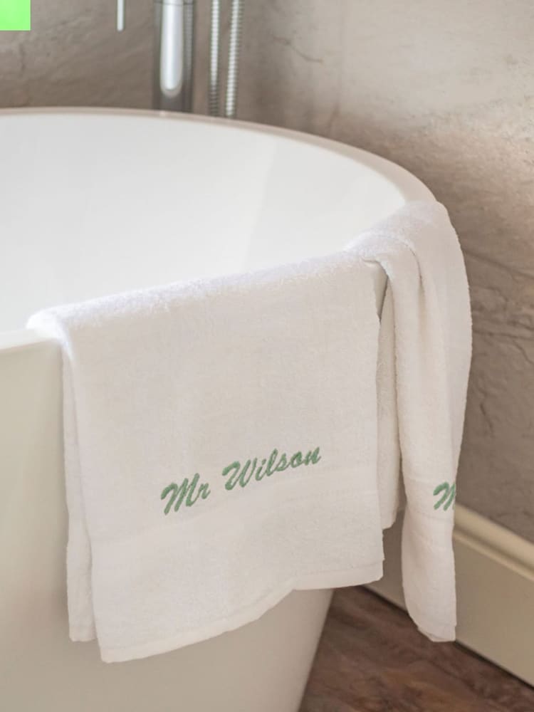 Personalised Set of His & Hers 100% Cotton Towels by Jonnys Sister - Image 2 of 5