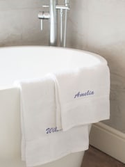Personalised Set of His & Hers 100% Cotton Towels by Jonnys Sister - Image 3 of 5
