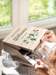 Personalised Wooden Keepsake Wedding Box by Jonnys Sister - Image 3 of 3