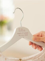 Personalised Wedding White Hangers by Jonnys Sister - Image 2 of 4
