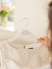 Personalised Wedding White Hangers by Jonnys Sister - Image 3 of 4