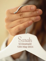 Personalised Wedding White Hangers by Jonnys Sister - Image 4 of 4