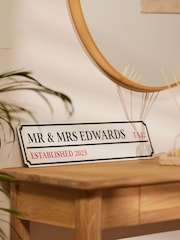 Personalised Couple’s Street Sign by Jonnys Sister - Image 1 of 4